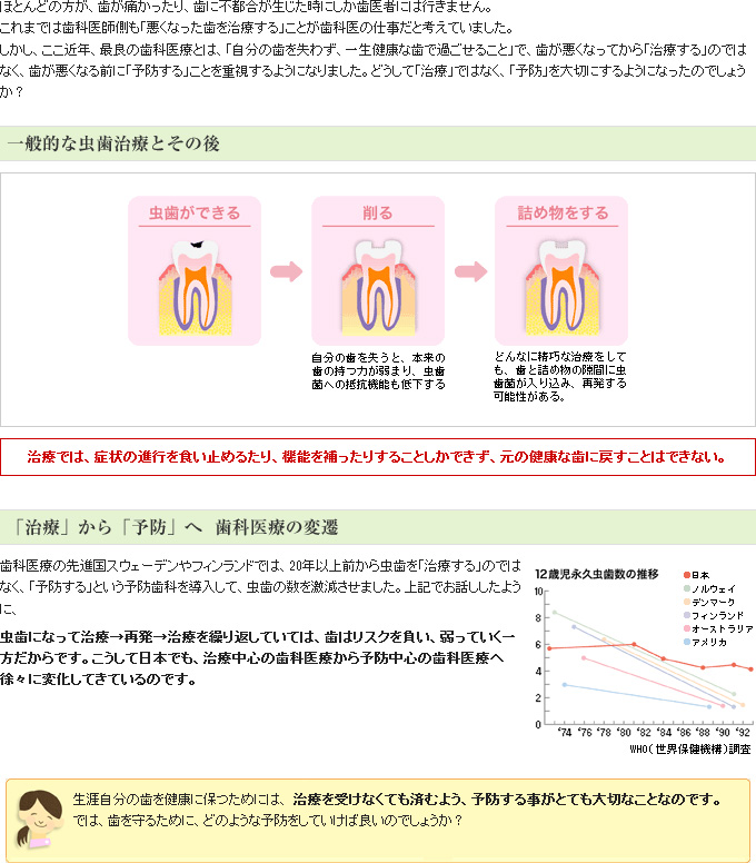 治療から予防へ