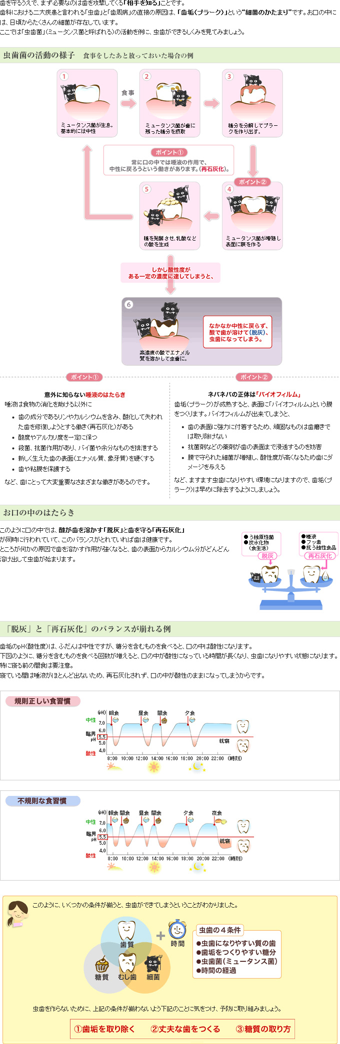 虫歯ができるしくみ